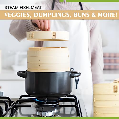 Bamboo Steamer Basket (8 INCH)