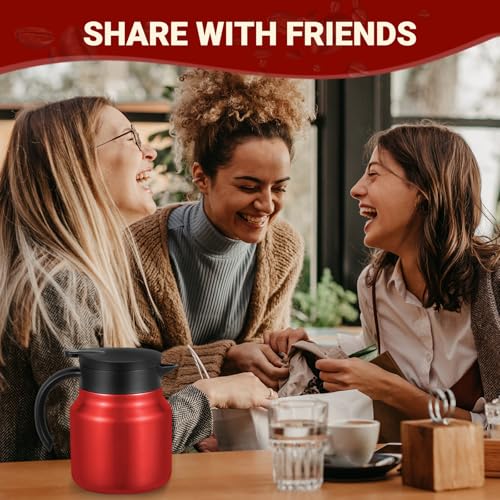 Small Insulated Coffee Carafe (Red / 27 Ounces)