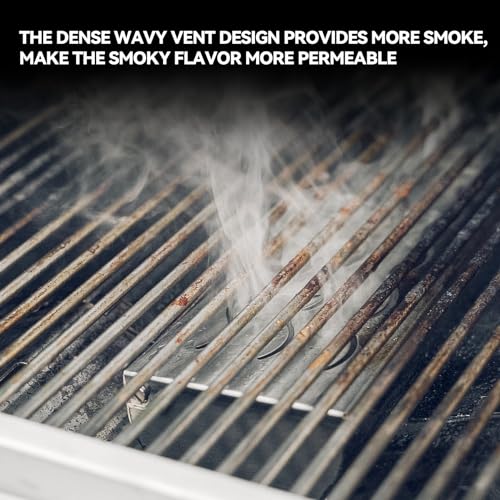 V Shape Wood Chip Smoker Box with Flat Base Bottom