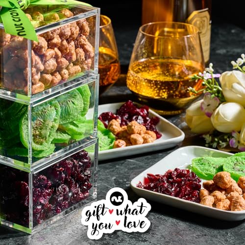 Dried Fruits & Mixed Nuts Acrylic Tower (Lucite Fruit & Nut Assortment)