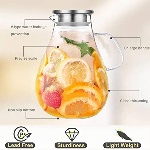 Glass Pitcher with Lid (3000ml)