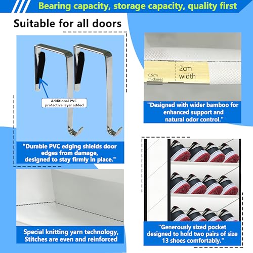 10 Tiers Shoe Organizer for Closet (White)