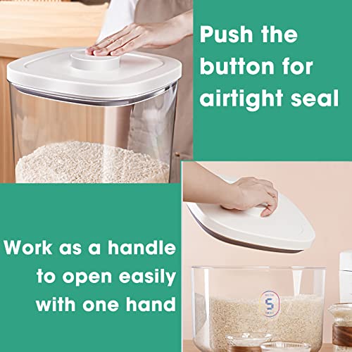 Airtight Rice Container 10 Lbs (5.28Qt-Square)