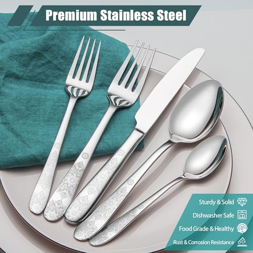 40 Piece Flatware Set (Silver Pattern)