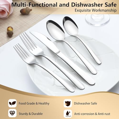 60 Piece Silverware Set Service for 12 (60Pcs)
