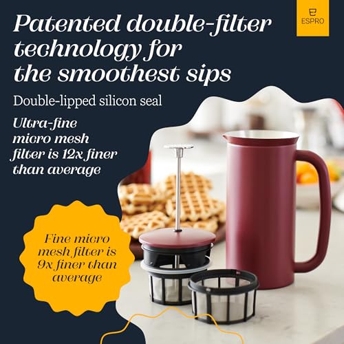 P7 French Press (32 oz / Cranberry)