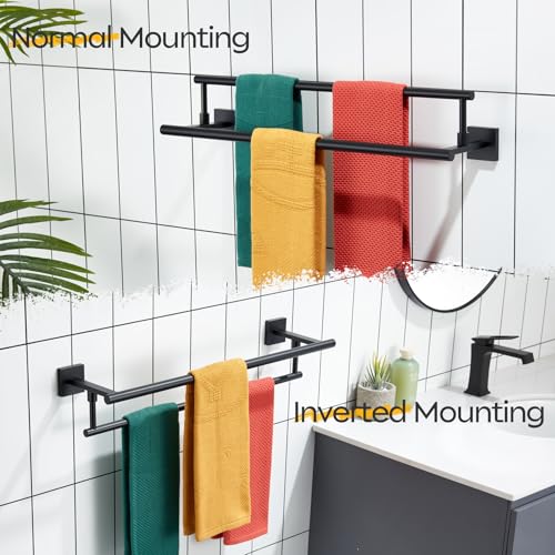 Bathroom Towel Bars 24 (Matte Black / 24-Inch)