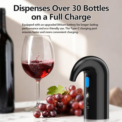 Electric Wine Aerator & Decanter Pump (Mini / Space Black)