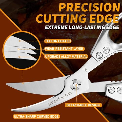 Kitchen Shears Set Silver (Mirror Silver)