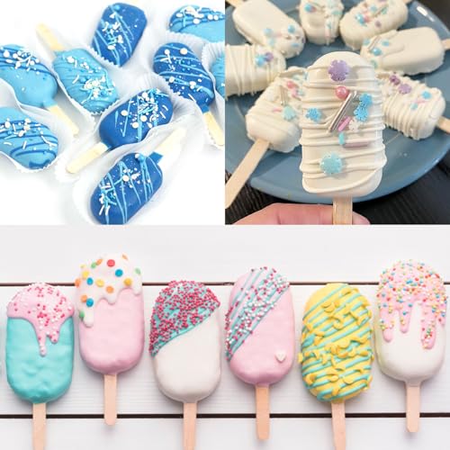 Popsicle Molds Set of 3 (White / Large)