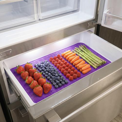 Silicone Dish Drying Mat for Multiple Usage (Purple / 36"L x 18"W)