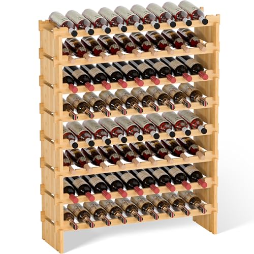 Wine Rack Freestanding Floor (Yellow)
