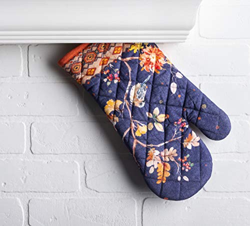 Maison d'Hermine Oven Gloves 100% Cotton Oven Mitt (020 - Kelim - Infinity / 7.5" x 13" (Oven Mitt))