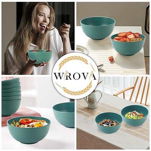 Wheat Straw Bowl Sets (26 oz / Green)