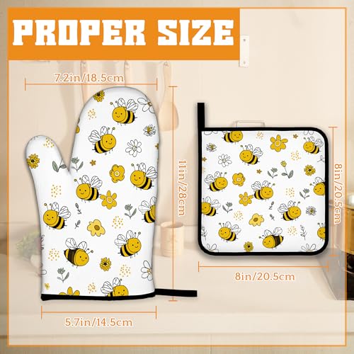 Cute Dachshund Dog Oven Mitts and Pot Holders (4 Count)