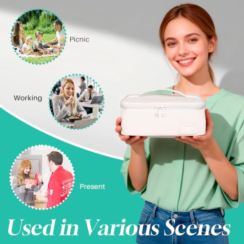 NOL Insulated Lunch Bag for Adults (Cream / Small (4.5 Liters))