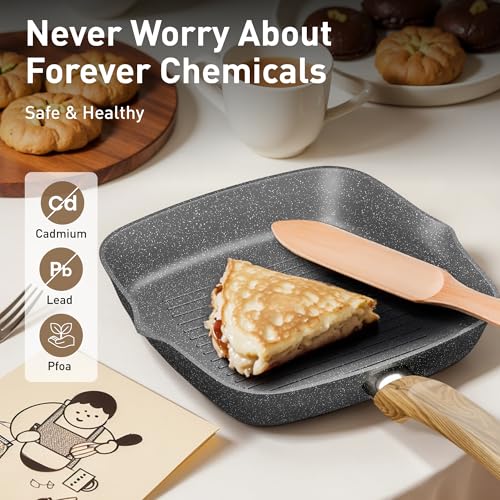 Pots and Pans Set (Bgrey / 17 PCS Cookware Set)