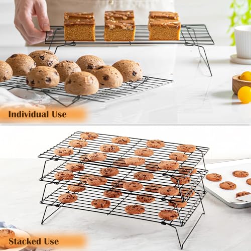 2 Tier Cooling Racks for Cooking and Baking (13"x9.6"-2Tier)