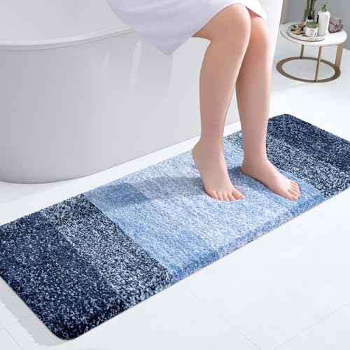 Bathroom Runner Rug 47x17 (47" X 17" / Navy)