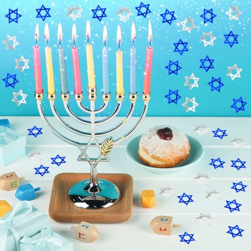 Star of David Glitter Confetti Hanukkah Party Table Decorations (Hanukkah)