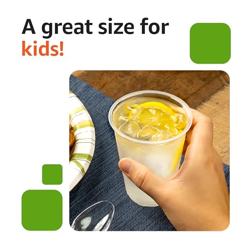 Small Disposable Clear Plastic Cups (9 Ounces)