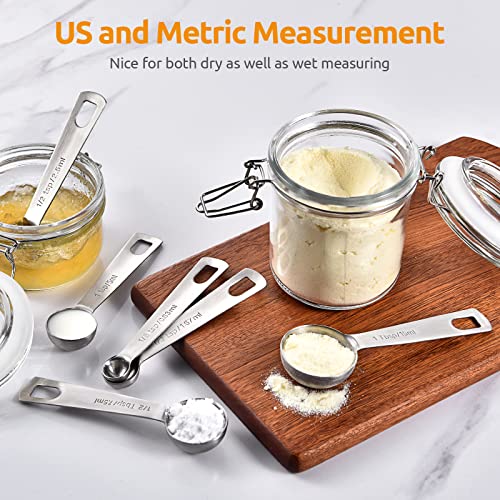 18 8 Stainless Steel Measuring Spoons Set of 7