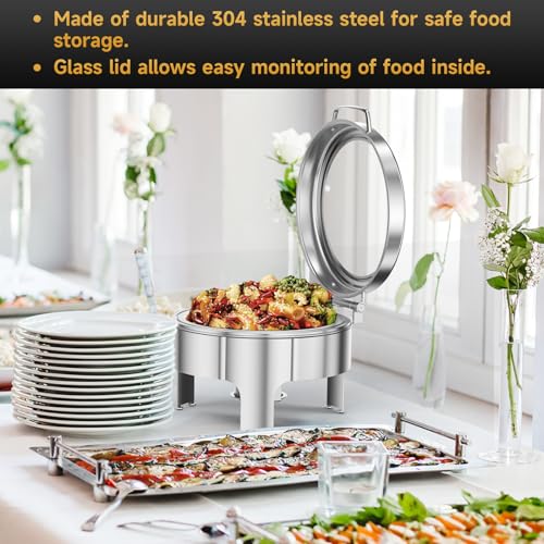 Chafing Dishes for Buffet (Silver)
