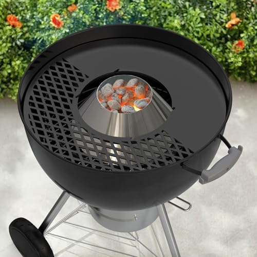 BBQ Griddle and Grate Combo Kit for Weber 26 inch Kettle Charcoal Grills (For 26" Kettle)