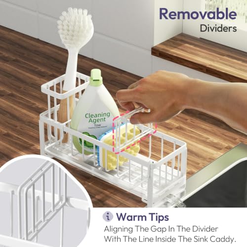 Sponge Holder for Kitchen Sink (White / Medium)