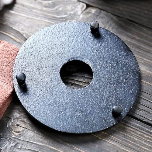 Cast Iron Mat with Rubber Pegs (Teapot Trivet 5.3 in)