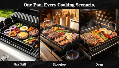 Nonstick Nanoceramic Griddle Plate (17.2" x 13.2" x 2.6")