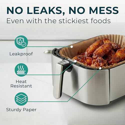 Cathy Yoder's Large Rectangle Air Fryer Liners (9 inch - Rectangle)