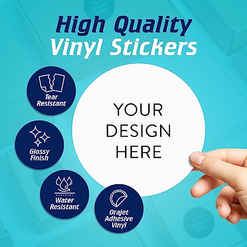 Custom Vinyl Stickers Your Image (100 Count)