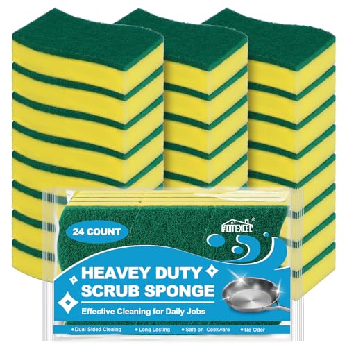 24PK Sponges Kitchen (Yellow S Shape)