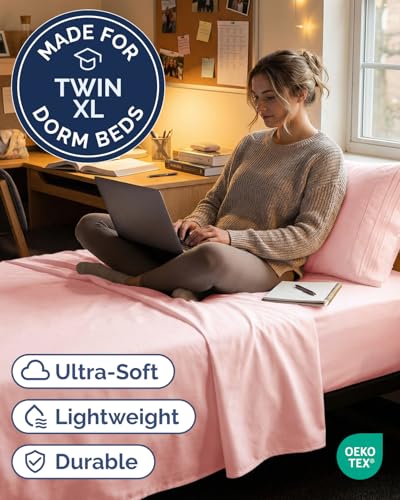 Twin XL 3 Piece Sheet Set (31 - Baby Pink / Twin XL)