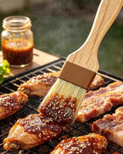 Natural Boar Bristle Pastry & Basting Brush (2 Count)