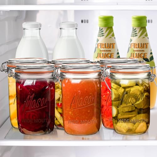 24oz Wide Mouth Mason Jars (24oz 6pack)