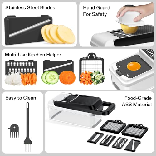 Veggie Chopper Vegetable Cutter (White / 7 blades)
