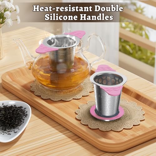 Tea Infuser for Loose Leaf Tea (1 Pack - Sakura Pink)