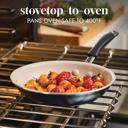Cucina Ceramic Nonstick Frying Pan (Skillet (8.5") / Peppercorn)