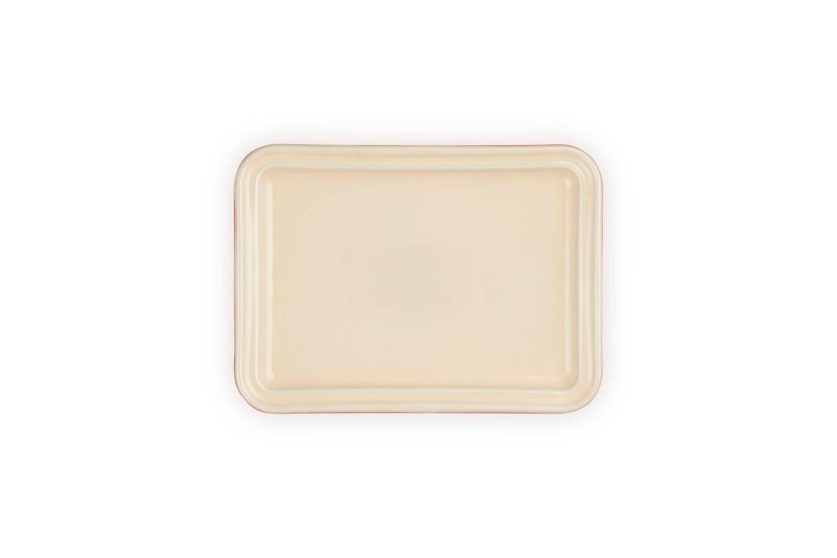 Stoneware European Butter Dish (Cerise)