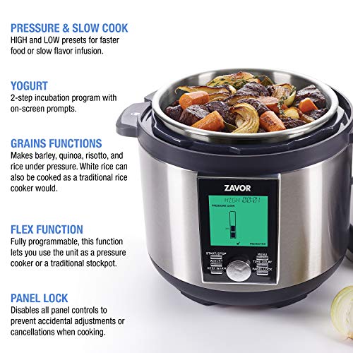 LUX LCD 6 Quart Programmable Electric Multi (6.3 Quarts / Stainless Steel)