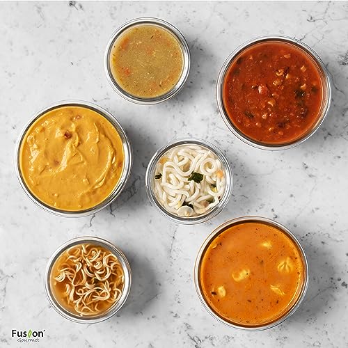 Round Glass Food Containers (6 Pack Round Set)