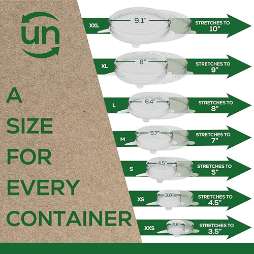 Reusable Silicone Lids (Variety Pack, 7 Pack)