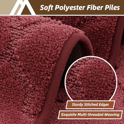 Kitchen Rugs Non Slip Washable 24"x36" (Red / 24"X 36")