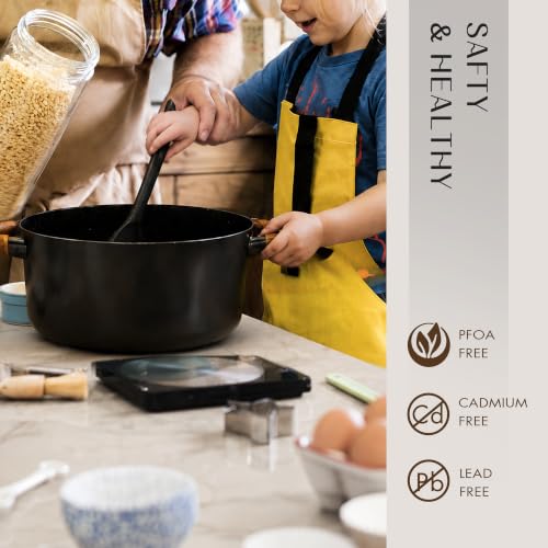 21pcs Ceramic Cookware Set (Black / 21 Piece)