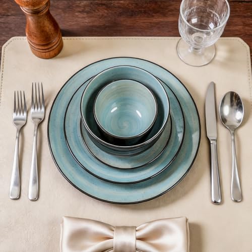 Stoneware Sonoma 56pc Dinnerware Set (Turquoise)