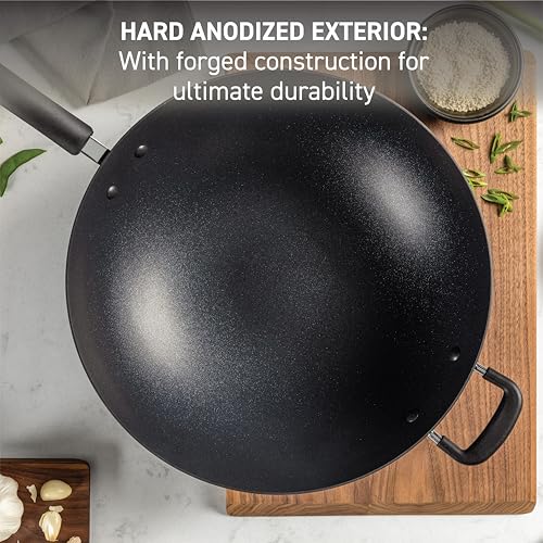 Ultimate Hard Anodized Nonstick Wok 14 Inch (14-Inch Wok)