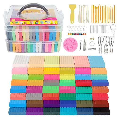 50 Colors Oven Bake Polymer Clay Kit