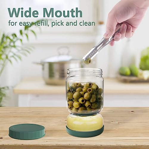 Glass Pickle Jar (34oz Green)